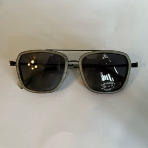 Gold And Wood Homan Sunglasse